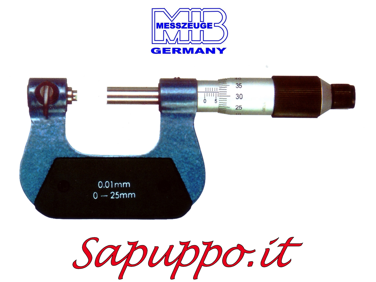 Vendita online Micrometro per filettature con incudine regolabile senza inserti con asta di misurazione non rotante diam. 6,5 mm analogico MIB M 106