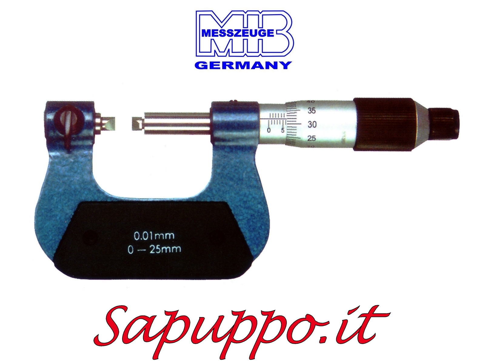 Vendita online Micrometro universale con inserti intercambiabili asta di misurazione non rotante diam. 6,5 mm analogico MIB M 110